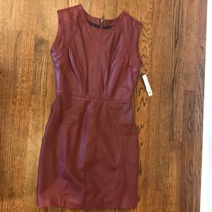 Leather Sheath Dress
